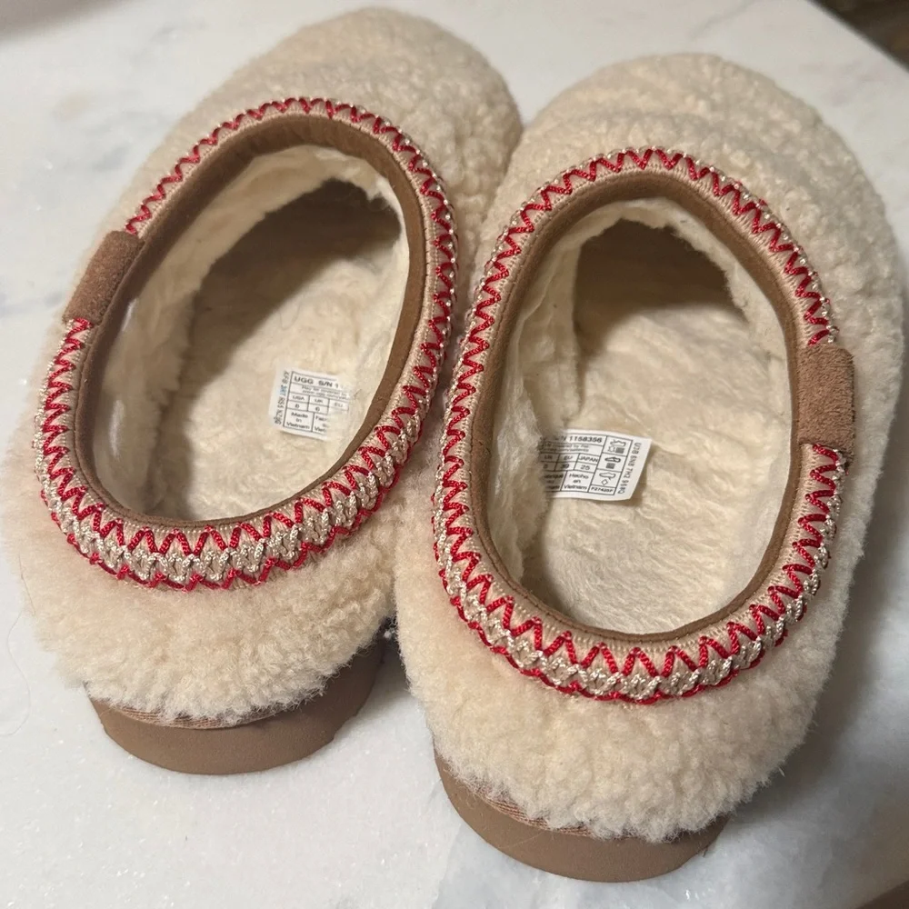 Ugg Tasman Maxi Curly Slippers Cream - Picture 2 of 3